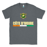 Charcoal Heather Cote d_Ivoire National Flag Ivory Coast Coat Of Arms Gift Classic Tee - trangStudio