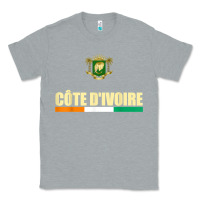Heather Grey Cote d_Ivoire National Flag Ivory Coast Coat Of Arms Gift Classic Tee - trangStudio