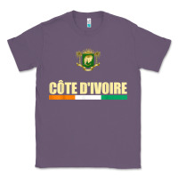 Lavender Cote d_Ivoire National Flag Ivory Coast Coat Of Arms Gift Classic Tee - trangStudio