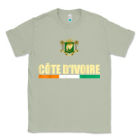 Matcha Cote d_Ivoire National Flag Ivory Coast Coat Of Arms Gift Classic Tee - trangStudio