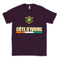 Plum Cote d_Ivoire National Flag Ivory Coast Coat Of Arms Gift Classic Tee - trangStudio