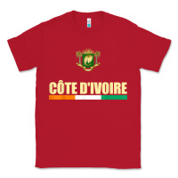 Red Cote d_Ivoire National Flag Ivory Coast Coat Of Arms Gift Classic Tee - trangStudio