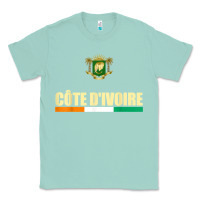 Seafoam Cote d_Ivoire National Flag Ivory Coast Coat Of Arms Gift Classic Tee - trangStudio