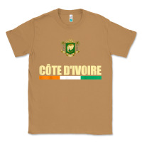 Toasted Coconut Cote d_Ivoire National Flag Ivory Coast Coat Of Arms Gift Classic Tee - trangStudio