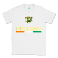 White Cote d_Ivoire National Flag Ivory Coast Coat Of Arms Gift Classic Tee - trangStudio
