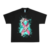 Black cancer ribbon Urban Heavy Tee - CowGirlArtShop