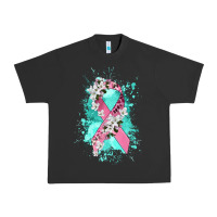 Pigment Black cancer ribbon Urban Heavy Tee - CowGirlArtShop