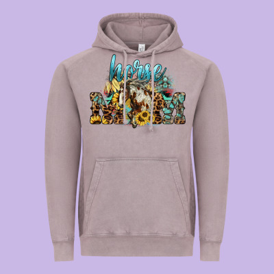 Horse Mom Mother's Day Vintage Hoodie Designed By Howdyjamesfarm