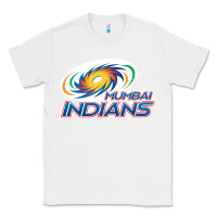 White mumbai indians Classic Tee - trangStudio
