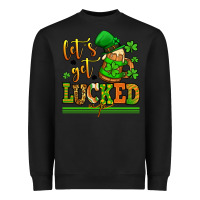 Black lets get lucked up st patricks Heavyweight Sweatshirt - LillyAllenDesigns