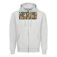 Dove Grey Santa skeleton christmas Zipper Hoodie - Artiststas