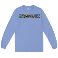 Colony Blue grammie cowhide sunflower 1 Long Sleeve Tee - Jasminsmagicworld