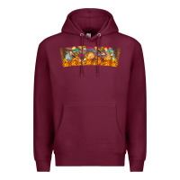 Burgundy Nach Valentine Premium Hoodie - CowhideDigitalArt