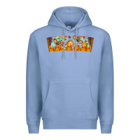 Colony Blue Nach Valentine Premium Hoodie - CowhideDigitalArt