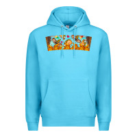 Ocean Blue Nach Valentine Premium Hoodie - CowhideDigitalArt