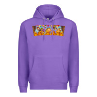 Purple Nach Valentine Premium Hoodie - CowhideDigitalArt