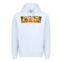 White Nach Valentine Premium Hoodie - CowhideDigitalArt