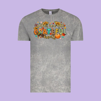 Gather Here With Grateful Hearts Vintage Tee Designed By Cowgirlartshop