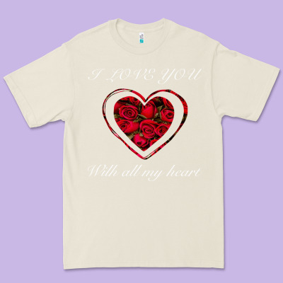 I Love You With All My Heart Premium Tee Designed By Bettercallsaul