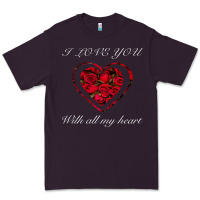 Plum I love you with all my heart Premium Tee - Bettercallsaul