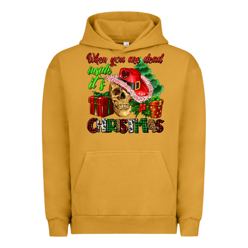 When You Are Dead Inside Its Christmas Urban Hoodie by AdoDesignShop | Teevron
