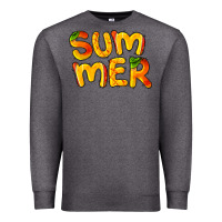 Charcoal Heather summer mango Premium Sweatshirt - BarkalooDesign