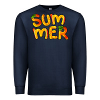 Navy summer mango Premium Sweatshirt - BarkalooDesign