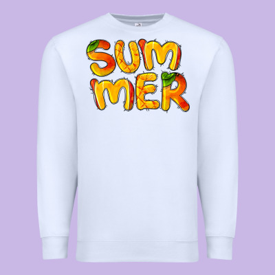 Summer Mango Premium Sweatshirt Designed By Barkaloodesign