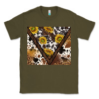 Army Green western sunflowers and cowhide tumbler tbs Classic Tee - TumblerDesignByShophia