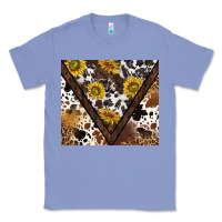 Colony Blue western sunflowers and cowhide tumbler tbs Classic Tee - TumblerDesignByShophia