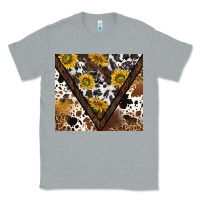 Heather Grey western sunflowers and cowhide tumbler tbs Classic Tee - TumblerDesignByShophia