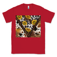 Red western sunflowers and cowhide tumbler tbs Classic Tee - TumblerDesignByShophia