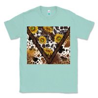 Seafoam western sunflowers and cowhide tumbler tbs Classic Tee - TumblerDesignByShophia