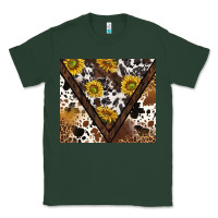 Sports Green western sunflowers and cowhide tumbler tbs Classic Tee - TumblerDesignByShophia