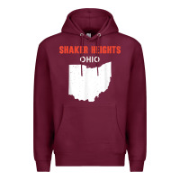 Burgundy shaker heights ohio usa state america travel ohioan Premium Hoodie - trangStudio