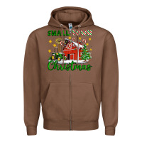 Chestnut Small Town Christmas Zipper Hoodie - Artiststas