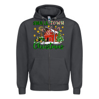 Smoke Small Town Christmas Zipper Hoodie - Artiststas