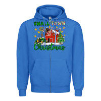 True Royal Small Town Christmas Zipper Hoodie - Artiststas