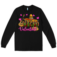 Black nacho valentine Long Sleeve Tee - OliviaCreatesArt