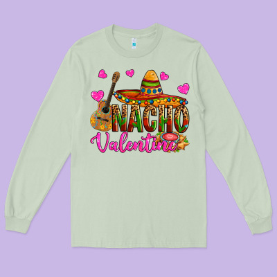 Nacho Valentine Long Sleeve Tee Designed By Oliviacreatesart
