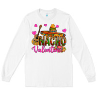 White nacho valentine Long Sleeve Tee - OliviaCreatesArt