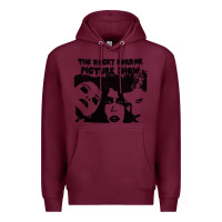 Burgundy horror picture show Premium Hoodie - trangStudio