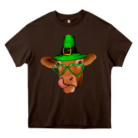 Chocolate Brown St Patricks Day Cow Heavy Core Tee - Bettercallsaul
