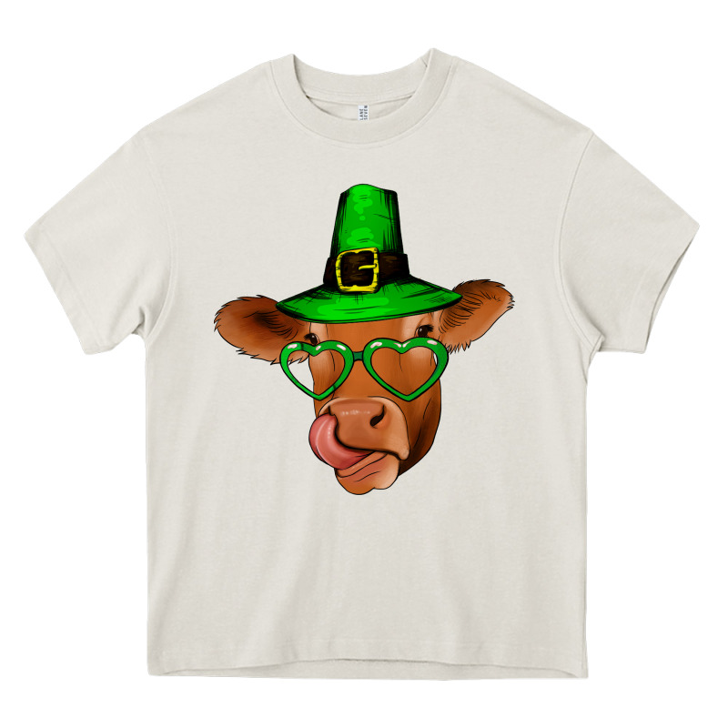 St Patricks Day Cow Heavy Core Tee by Bettercallsaul | Teevron