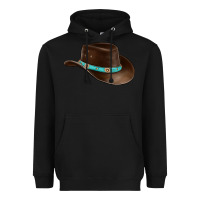 Black cowboy cap Heavyweight Hoodie - BarkalooDesign