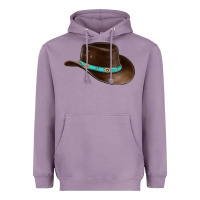 Lavender cowboy cap Heavyweight Hoodie - BarkalooDesign