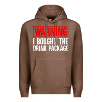 Chestnut Mens Warning I Bought The Drink Package Cruise Shirts [Men] Premium Hoodie - trangStudio