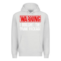 Dove Grey Mens Warning I Bought The Drink Package Cruise Shirts [Men] Premium Hoodie - trangStudio