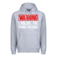 Heather Grey Mens Warning I Bought The Drink Package Cruise Shirts [Men] Premium Hoodie - trangStudio