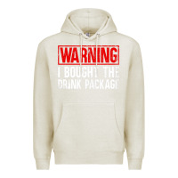 Oatmeal Heather Mens Warning I Bought The Drink Package Cruise Shirts [Men] Premium Hoodie - trangStudio